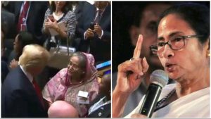 ट्रम्प ने बांग्लादेश की PM शेख हसीना को बताया हसीना ऑफ़ द नेशन, ममता बनर्जी बोलीं ई न चालबो