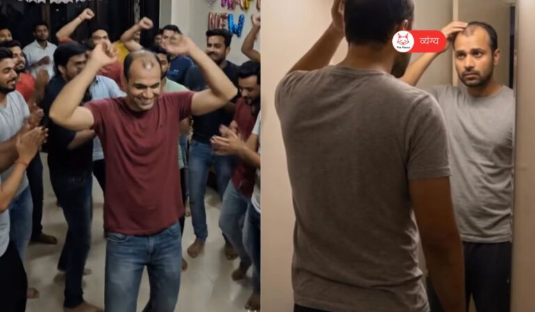युवक पहुंचा नए साल में उसकी हेयरलाइन रह गई पिछले साल में 9 hairline